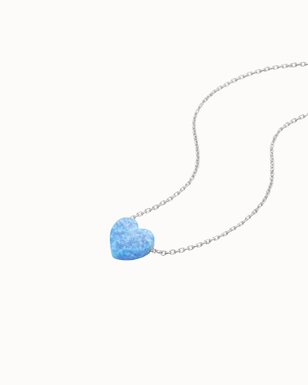Opal-Herz-Halskette
