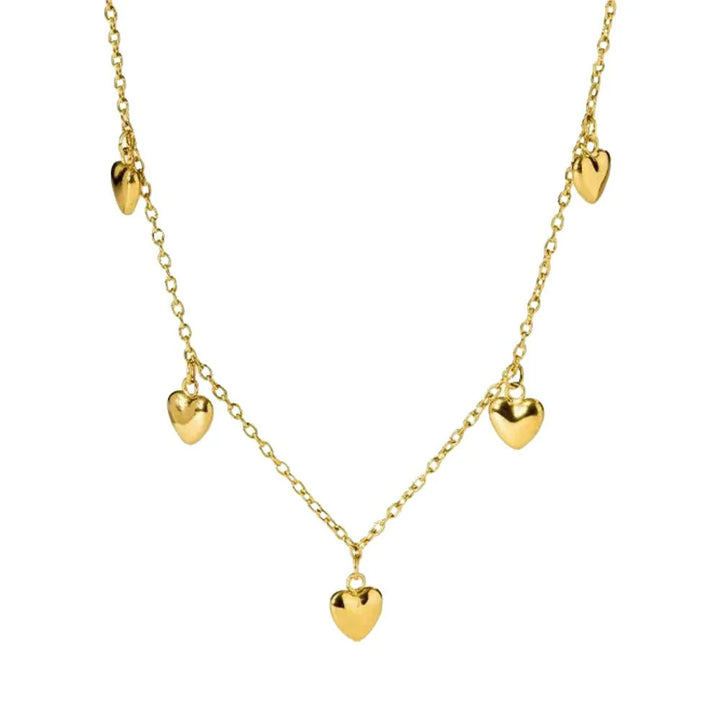 Kette aus 5 Herzen