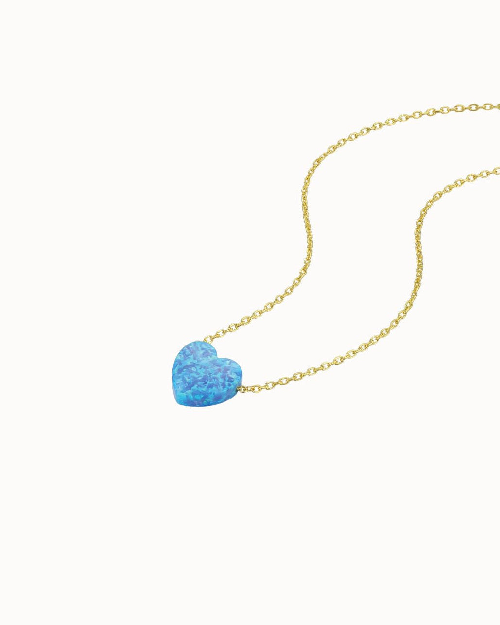 Opal-Herz-Halskette