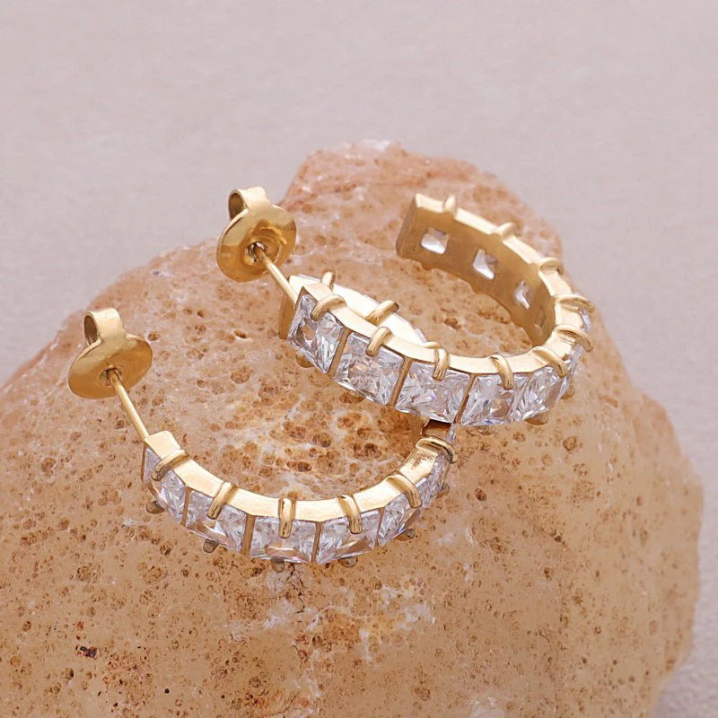 Baguette Stud Earrings
