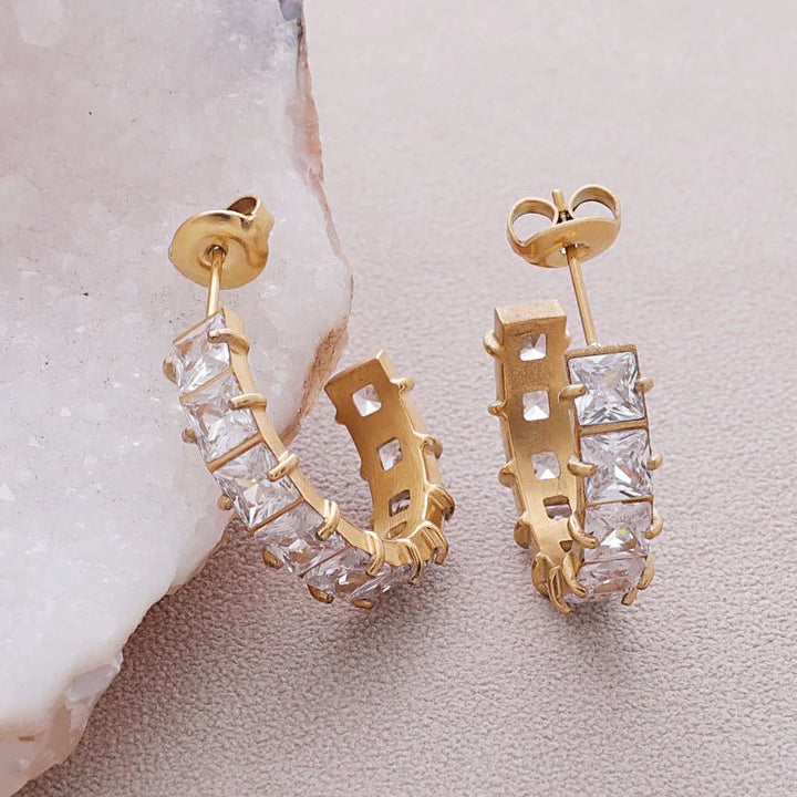 Baguette Stud Earrings