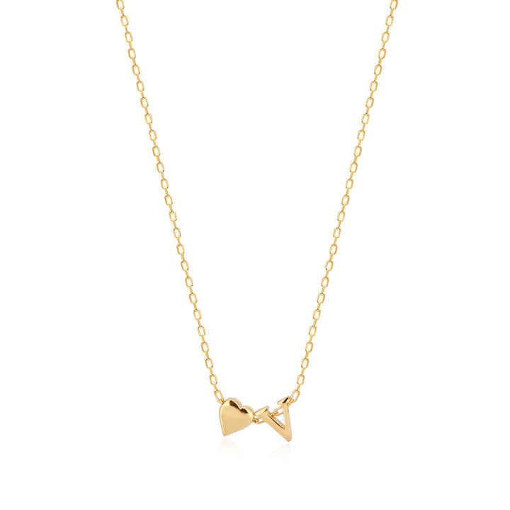 Buchstabenkette Herz dezent - SHAHDIA