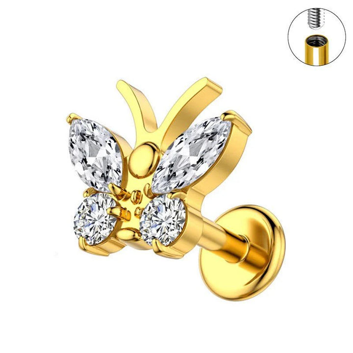 Schmetterlings-Piercing