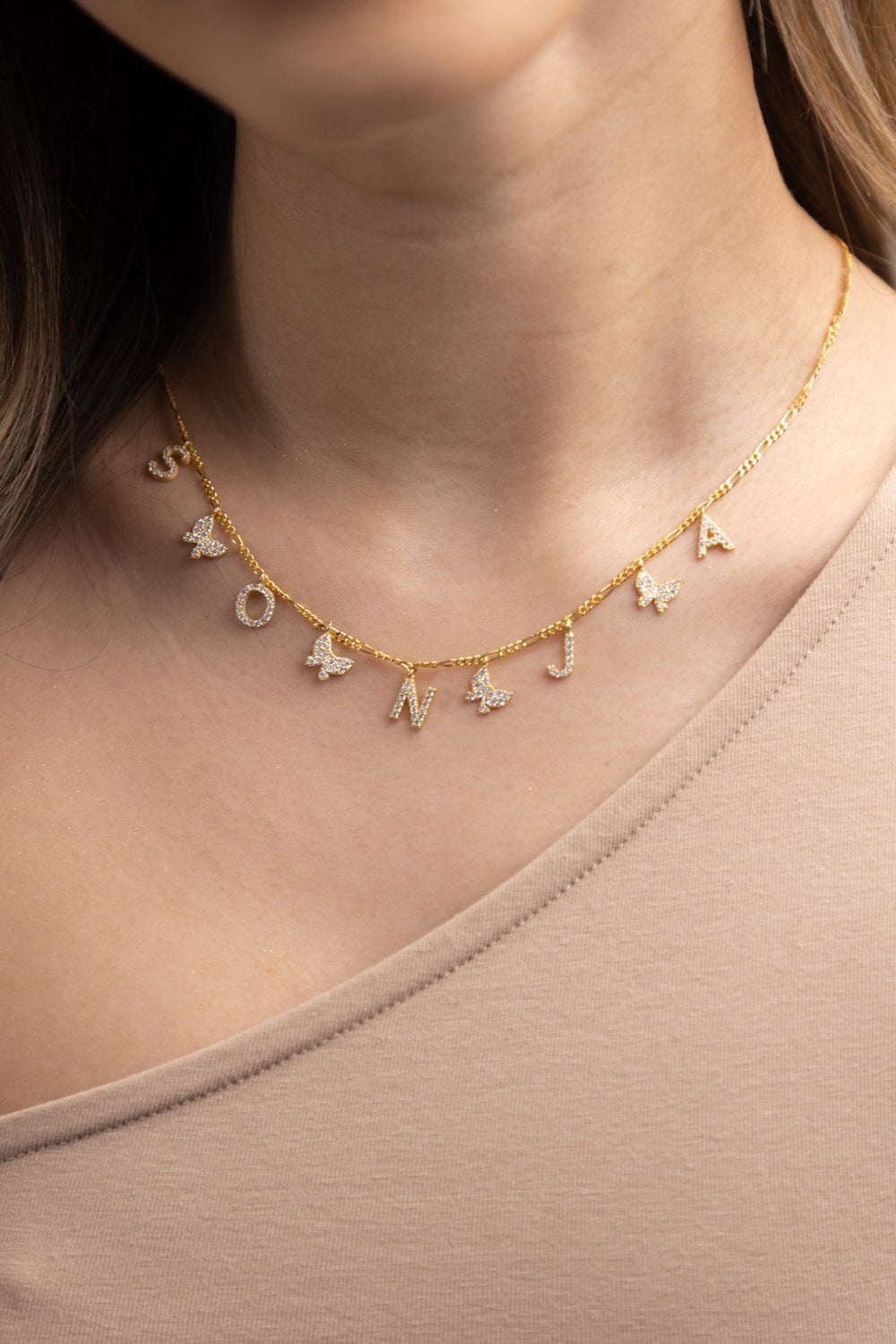 Namenskette Schmetterling - Shahdia