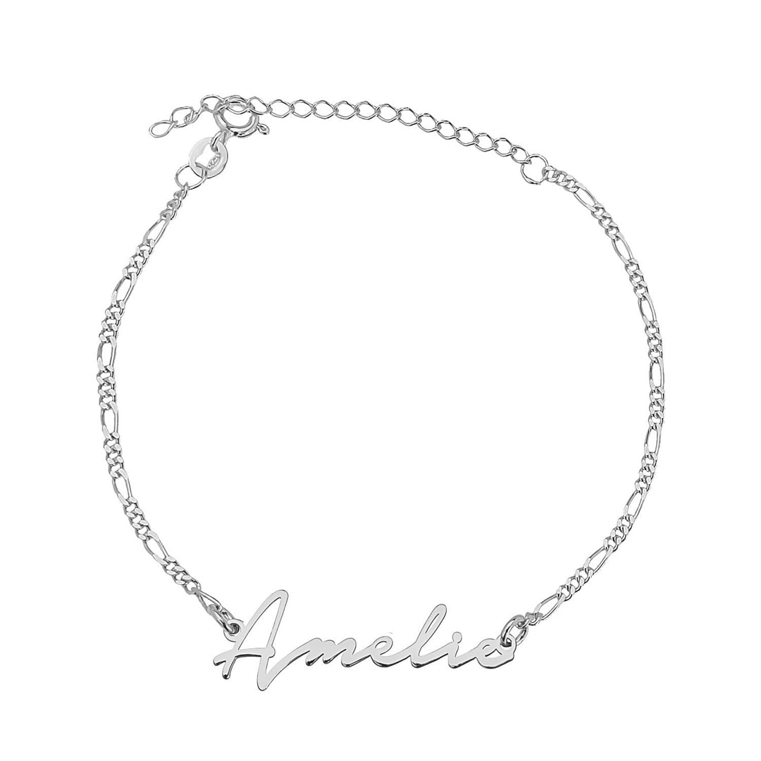 Signatur Armband Figaro - Tash Jeweler