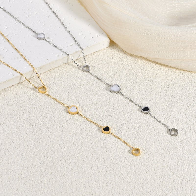 Y-Necklace Heart Hole